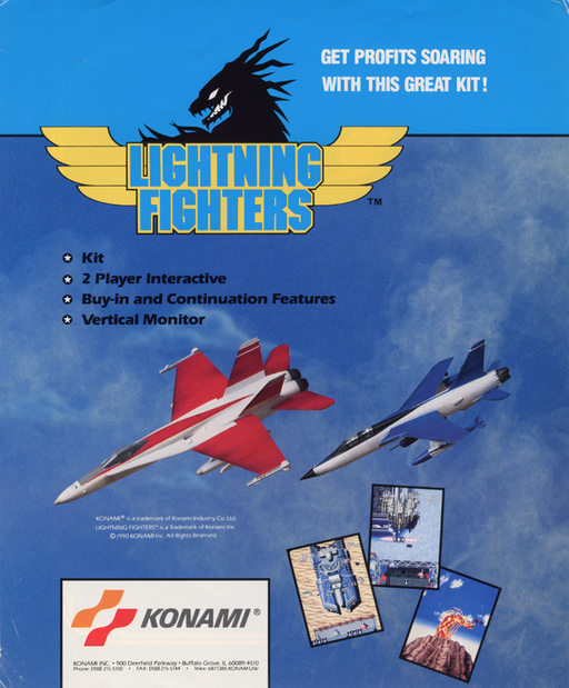 Lightning Fighters (Asia) Arcade Game Cover